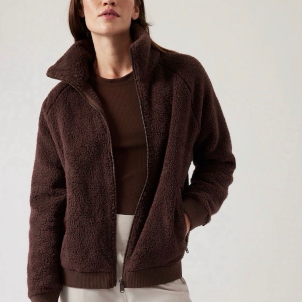 Athleta Tugga Sherpa Jacket. Small. Extremely soft and cozy. Barely worn.